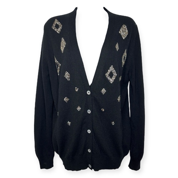 Libertine Crystal-Embellished Cashmere Cardigan - Picture 1 of 2